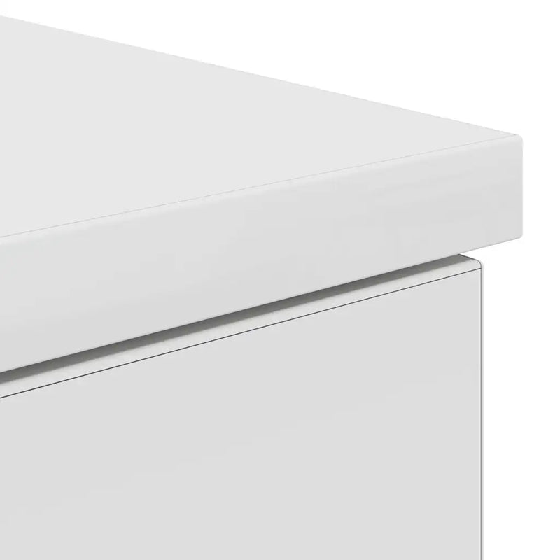 Desk White 86x49x76 cm Engineered Wood