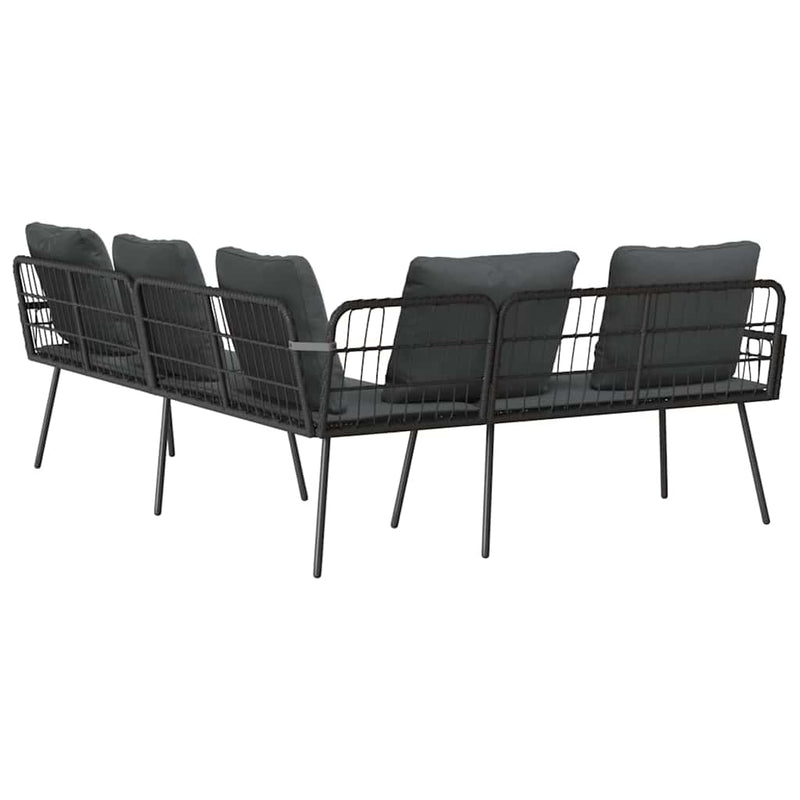 vidaXL Sofa with Cushion Grey 61.5 x 123 x 82cm Metal