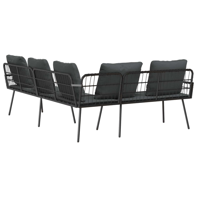 vidaXL Sofa with Cushion Grey 61.5 x 123 x 82cm Metal
