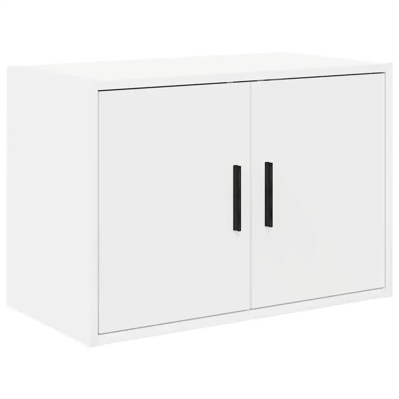 Garage Cabinets 2 pcs White Engineered Wood