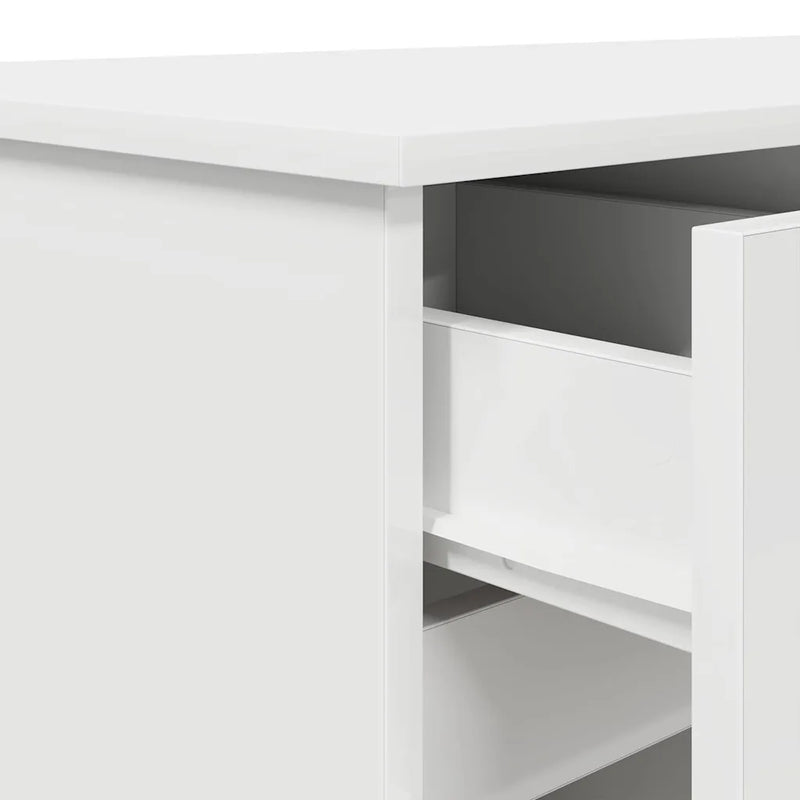 Desk White Engineered wood 140 x 49 x 76 cm