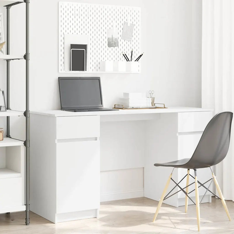 Desk White Engineered wood 140 x 49 x 76 cm