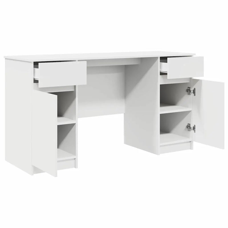 Desk White Engineered wood 140 x 49 x 76 cm