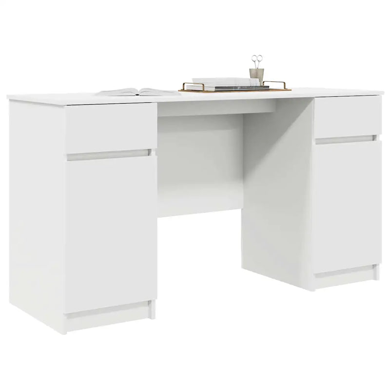 Desk White Engineered wood 140 x 49 x 76 cm