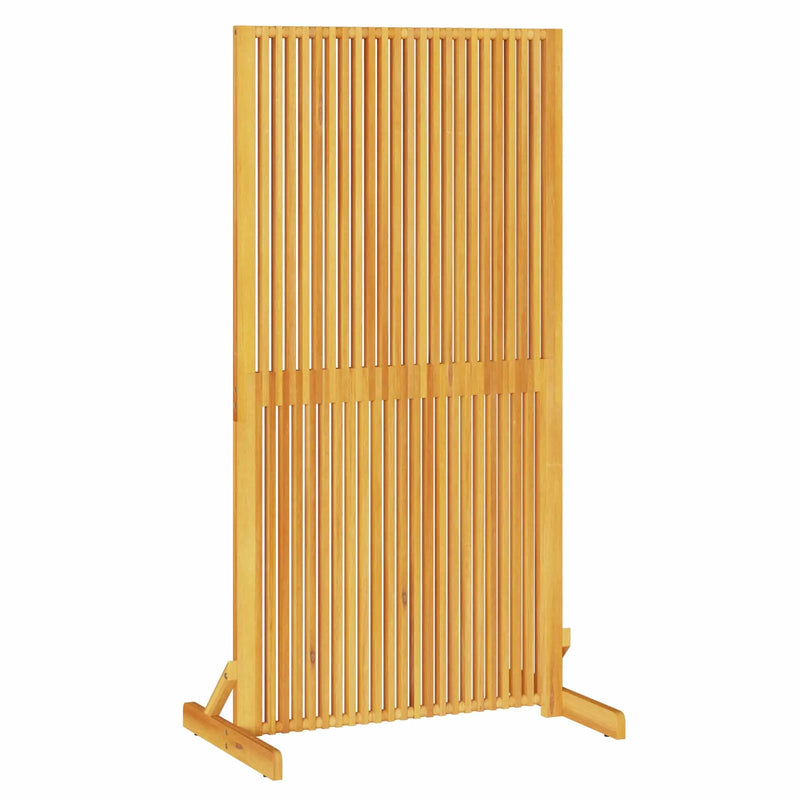 Privacy Screen Brown 79.5 x 50 x 150 cm Solid Acacia wood