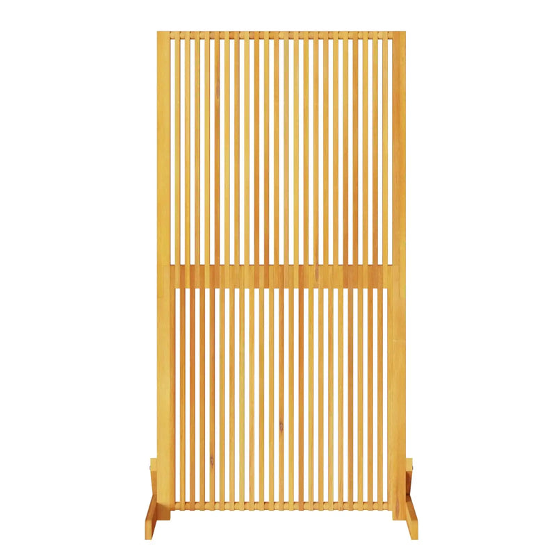 Privacy Screen Brown 79.5 x 50 x 150 cm Solid Acacia wood