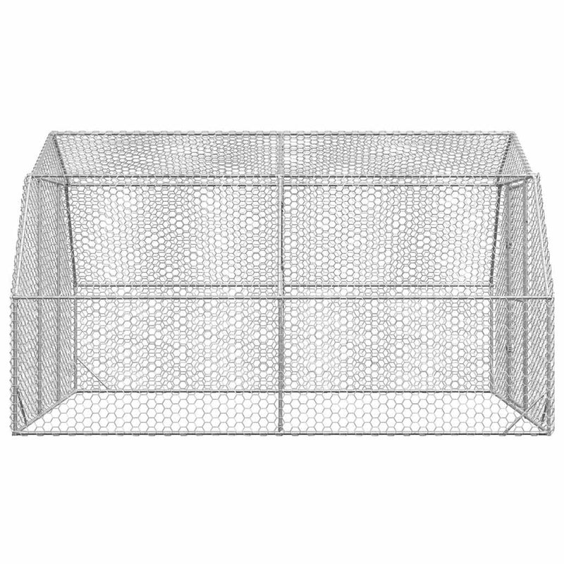 vidaXL Chicken Run 2.5x4x2.25 m Galvanised Steel