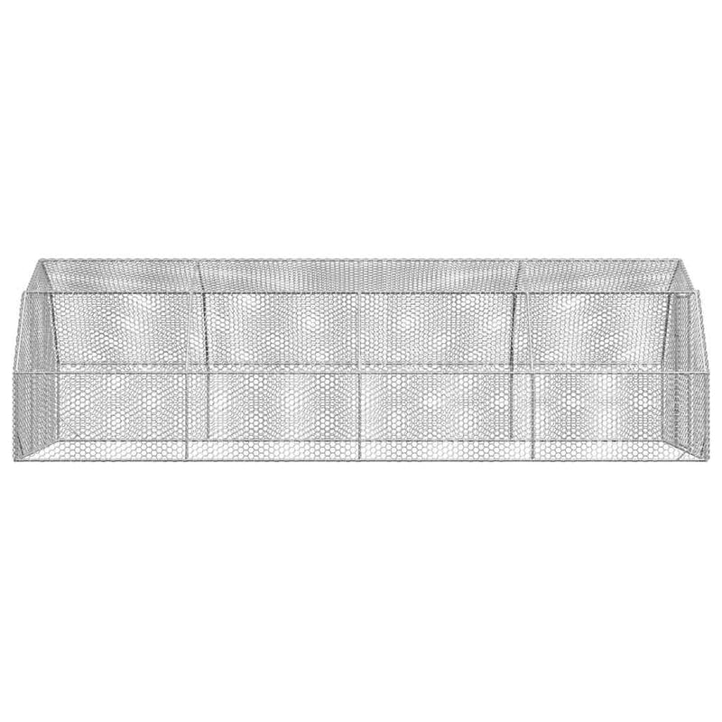 vidaXL Chicken Run 2.5x8x2.25 m Galvanised Steel