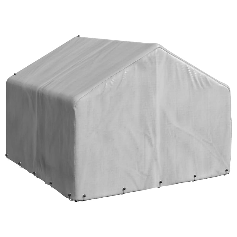vidaXL Outdoor Dog Kennel with Cover 2x2x1.5 m Galvanised Steel
