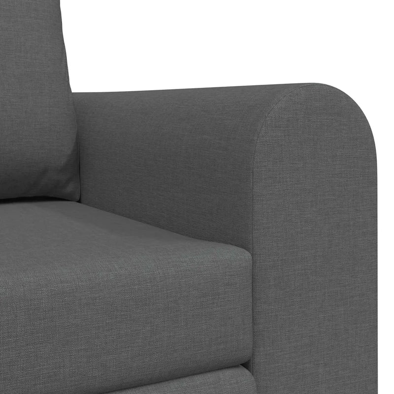 Sofa Bed 60cm Dark Grey Fabric