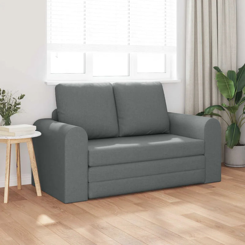 Sofa Bed 60cm Dark Grey Fabric