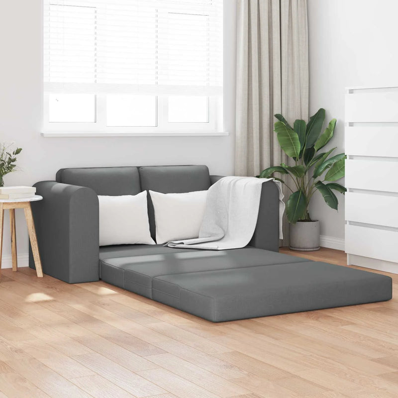 Sofa Bed 60cm Dark Grey Fabric