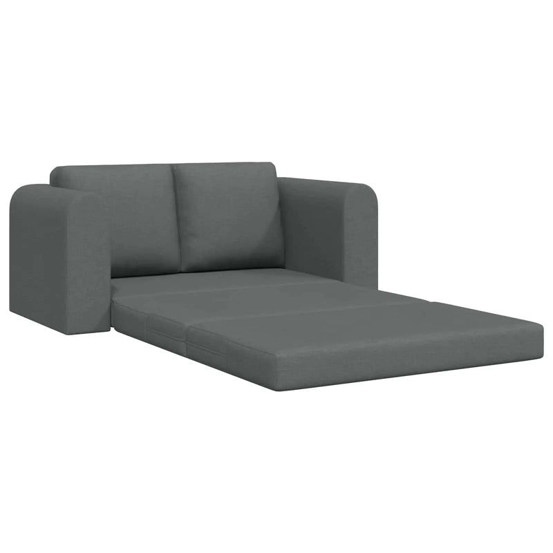 Sofa Bed 60cm Dark Grey Fabric