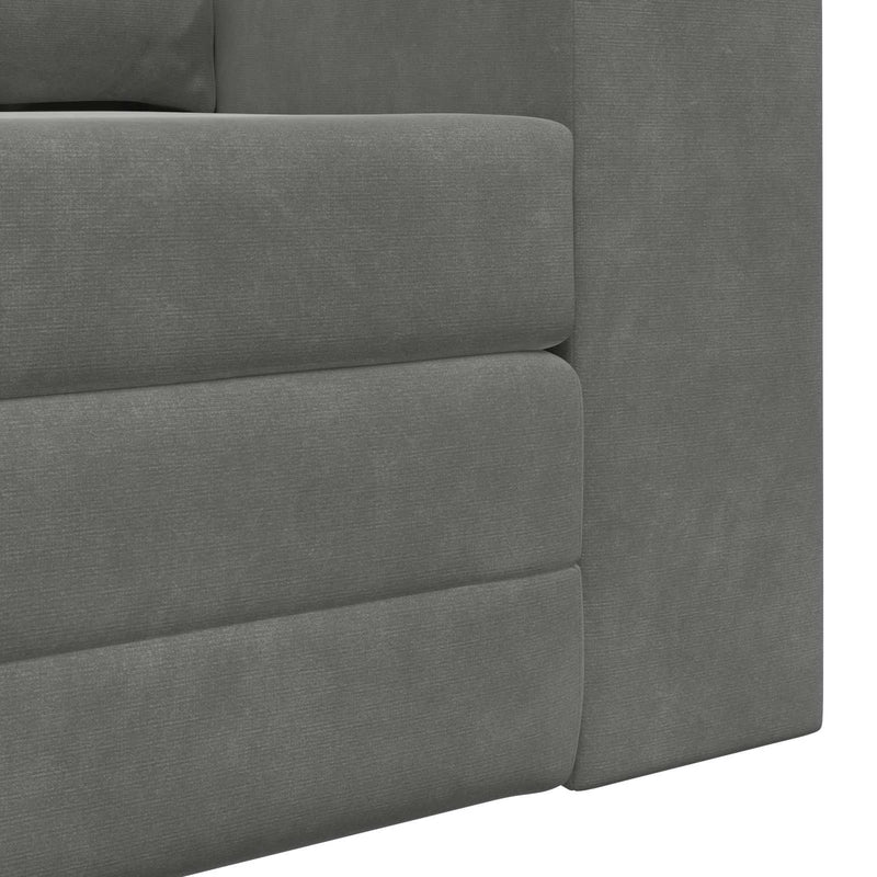 Sofa Bed 60cm Dark Grey Velvet