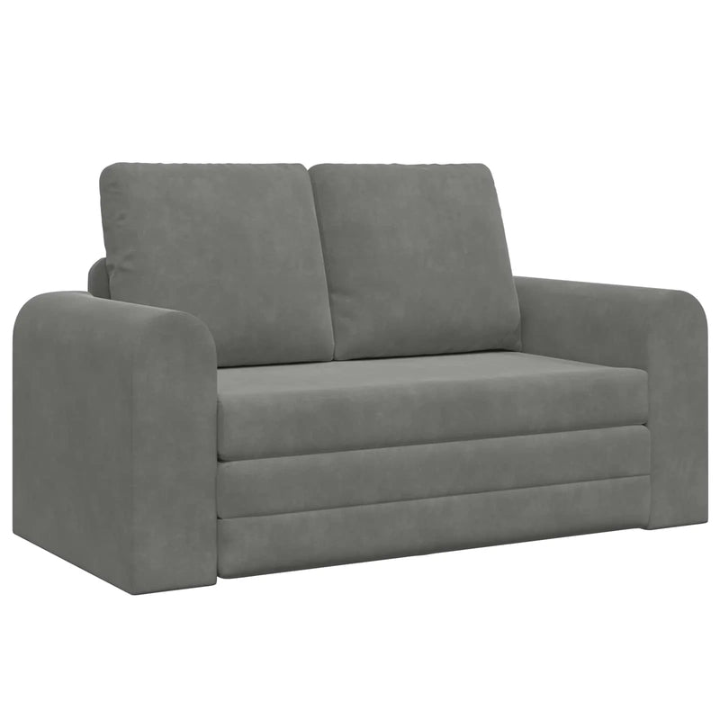Sofa Bed 60cm Dark Grey Velvet