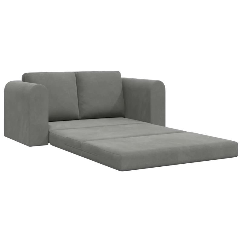 Sofa Bed 60cm Dark Grey Velvet