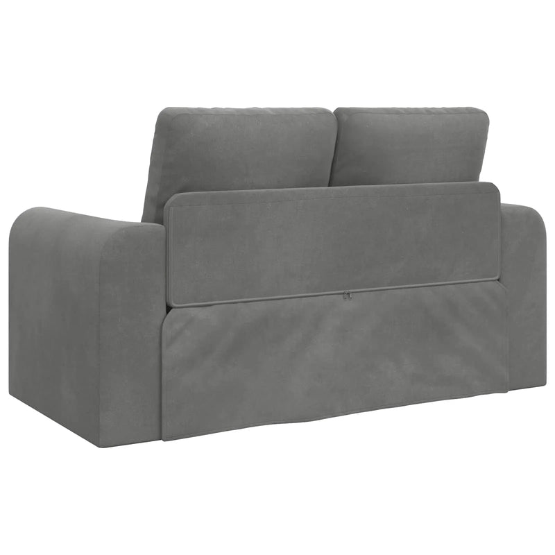 Sofa Bed 60cm Dark Grey Velvet