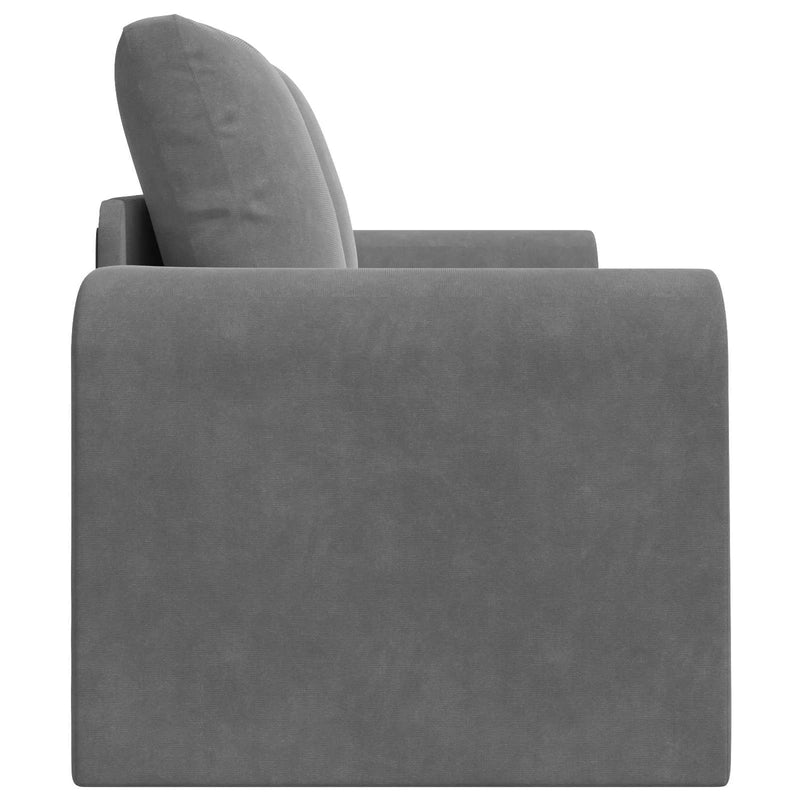 Sofa Bed 60cm Dark Grey Velvet