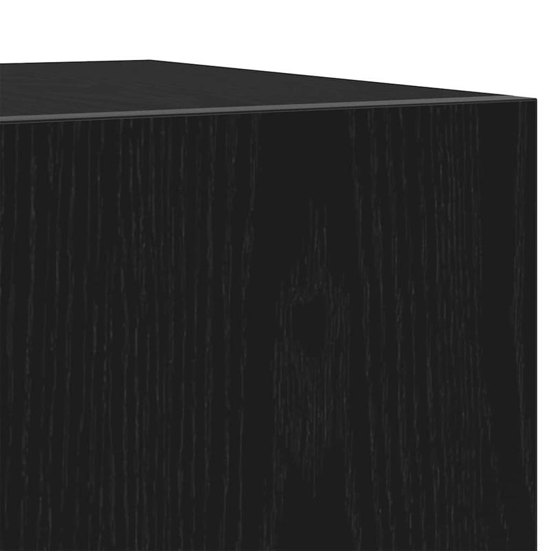 vidaXL TV Cabinet Black 160 x 35 x 40 cm Engineered Wood