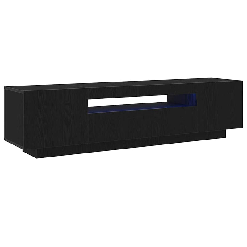 vidaXL TV Cabinet Black 160 x 35 x 40 cm Engineered wood