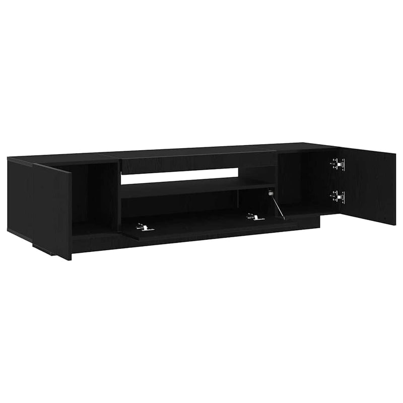 vidaXL TV Cabinet Black 160 x 35 x 40 cm Engineered Wood
