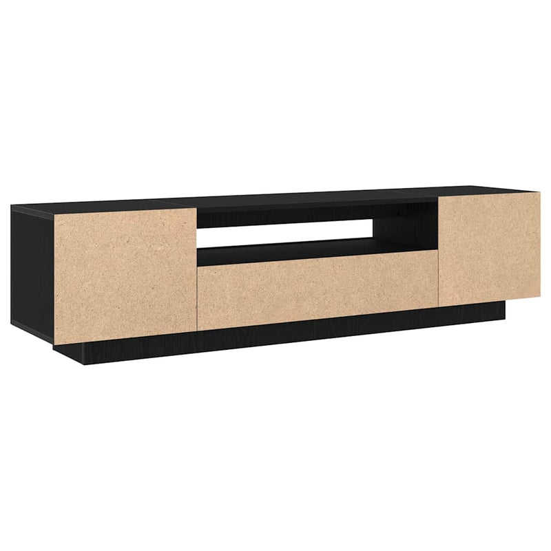 vidaXL TV Cabinet Black 160 x 35 x 40 cm Engineered wood