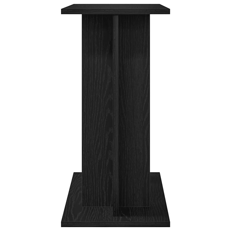 Aquarium Stand Black Oak 60x30x60 cm Engineered Wood