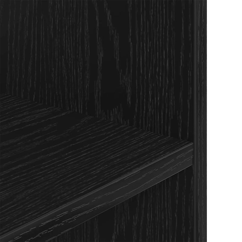 Aquarium Stand Black Oak 80x35x60 cm Engineered Wood