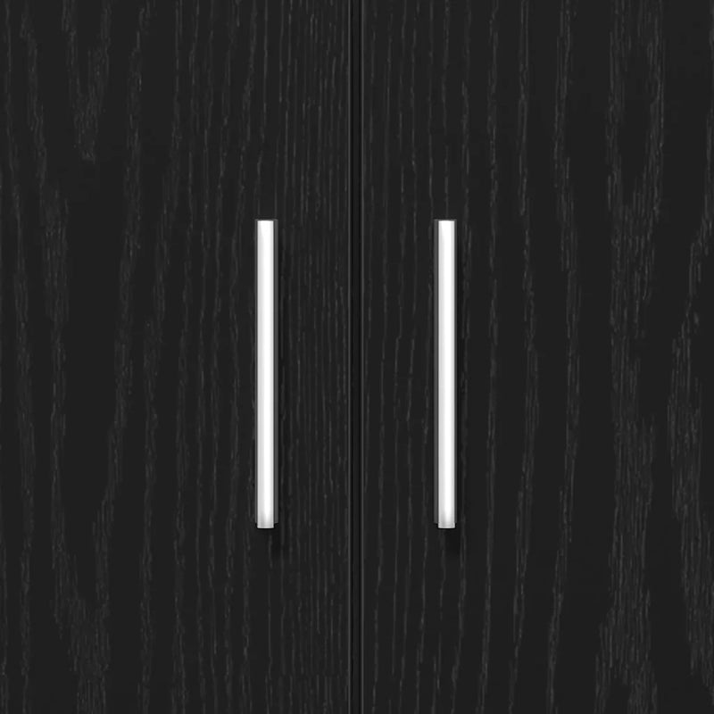 Aquarium Stand Black Oak 81x36x73 cm Engineered Wood