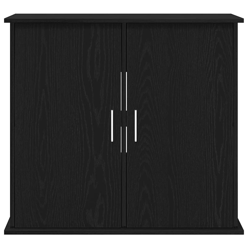 Aquarium Stand Black Oak 81x36x73 cm Engineered Wood