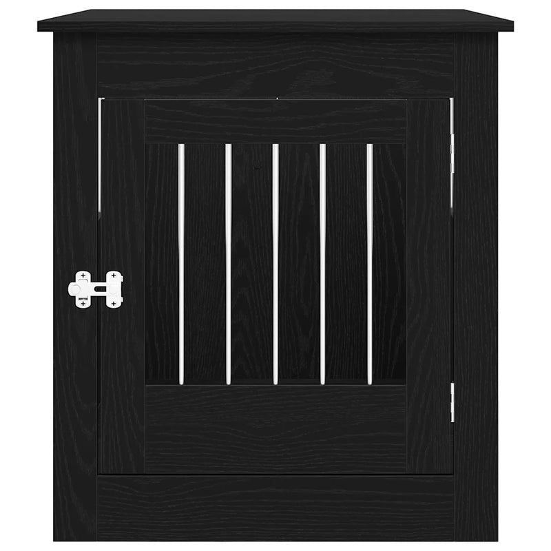 Dog Crate Furniture Black Oak 64.5x80x71 cm Engineered Wood