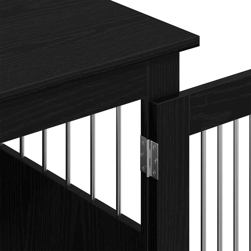 Dog Crate Furniture Black Oak 64.5x80x71 cm Engineered Wood