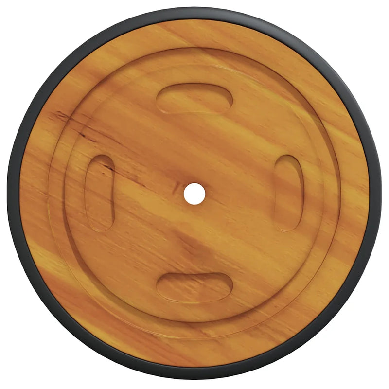 Space Wheels 2 pcs Brown 20.5 x 20.5 x 2 cm Solid Acacia Wood