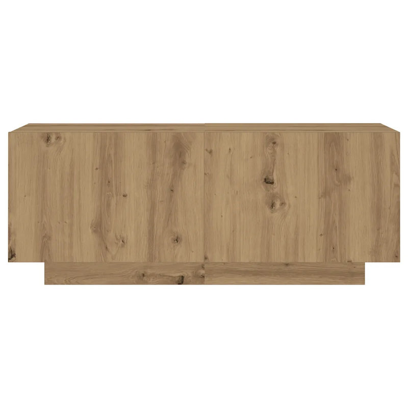 TV Cabinet with LED Lights Artisan Oak 300x35x40 cm Engineered Wood