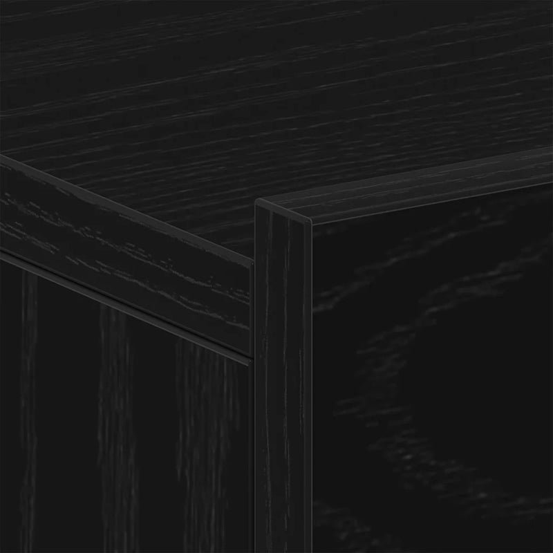 Floating Nightstands 2 pcs Black Oak 40x32x15 cm Engineered Wood