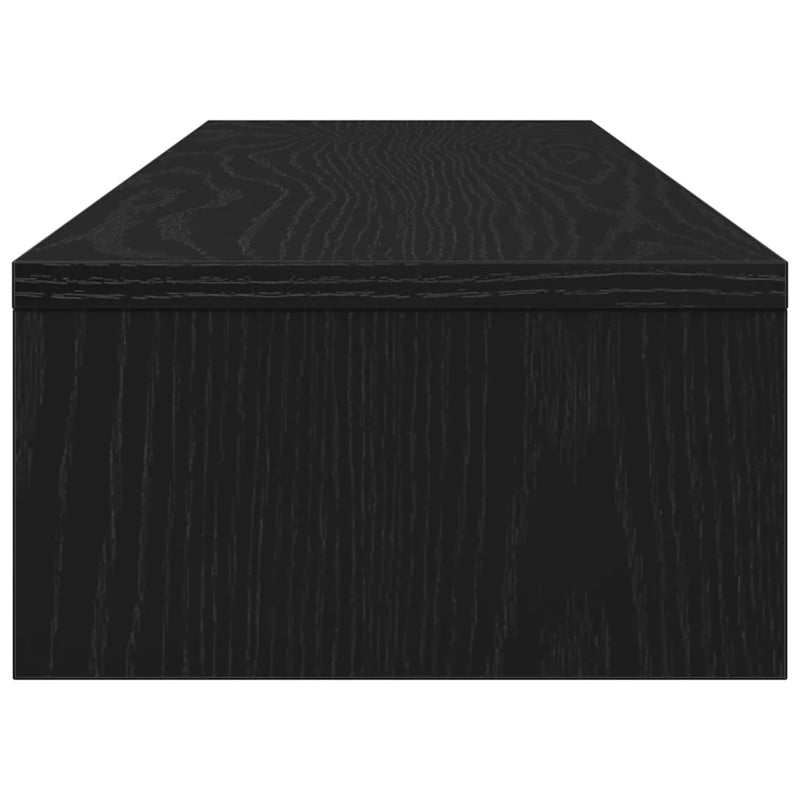 Monitor Stand Black Oak 100x24x13 cm Engineered Wood