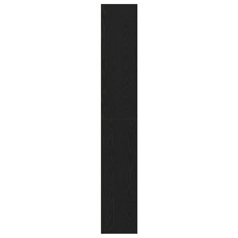 vidaXL Book Cabinet Black Oak 40x30x189 cm Engineered Wood