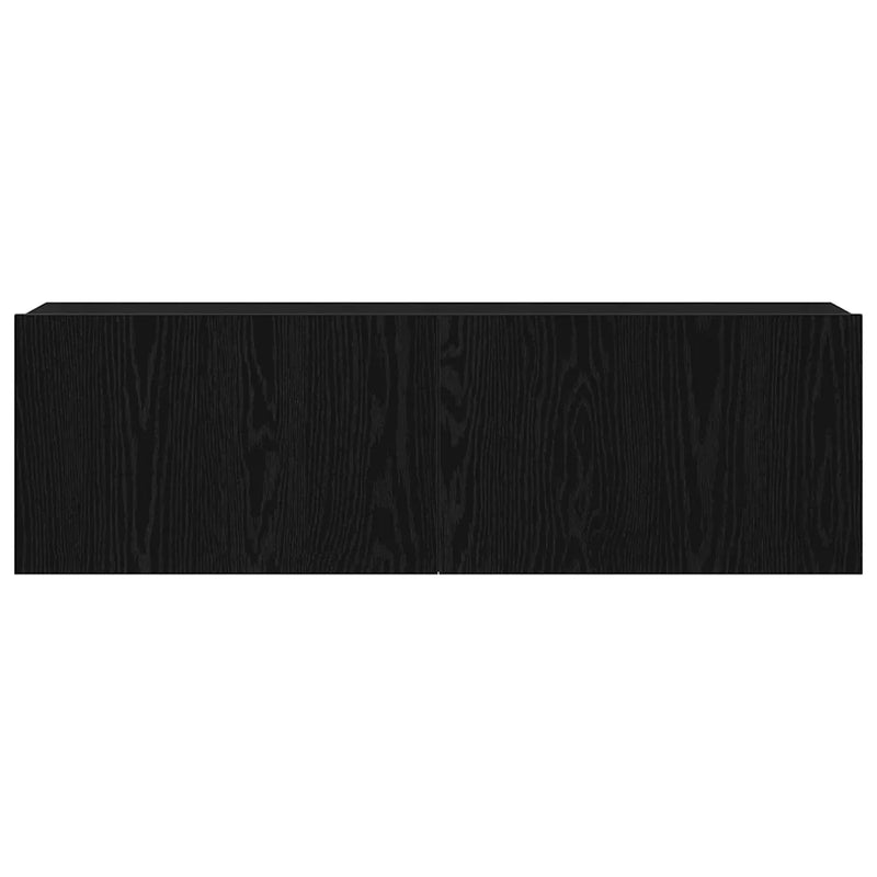 TV Cabinet Black Oak 100 x 30 x 30 cm Engineered Wood