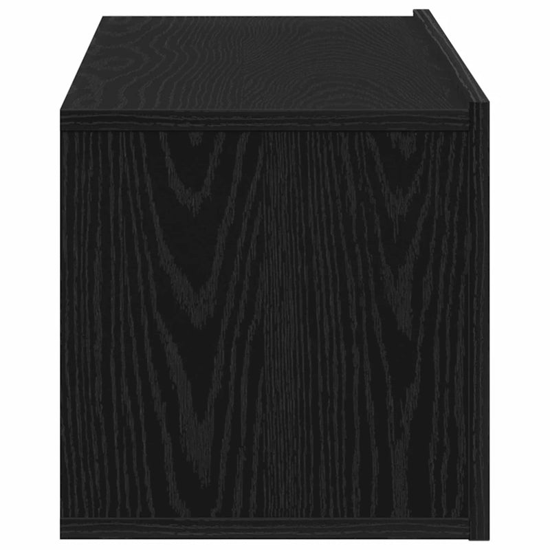 TV Cabinet Black Oak 100 x 30 x 30 cm Engineered Wood