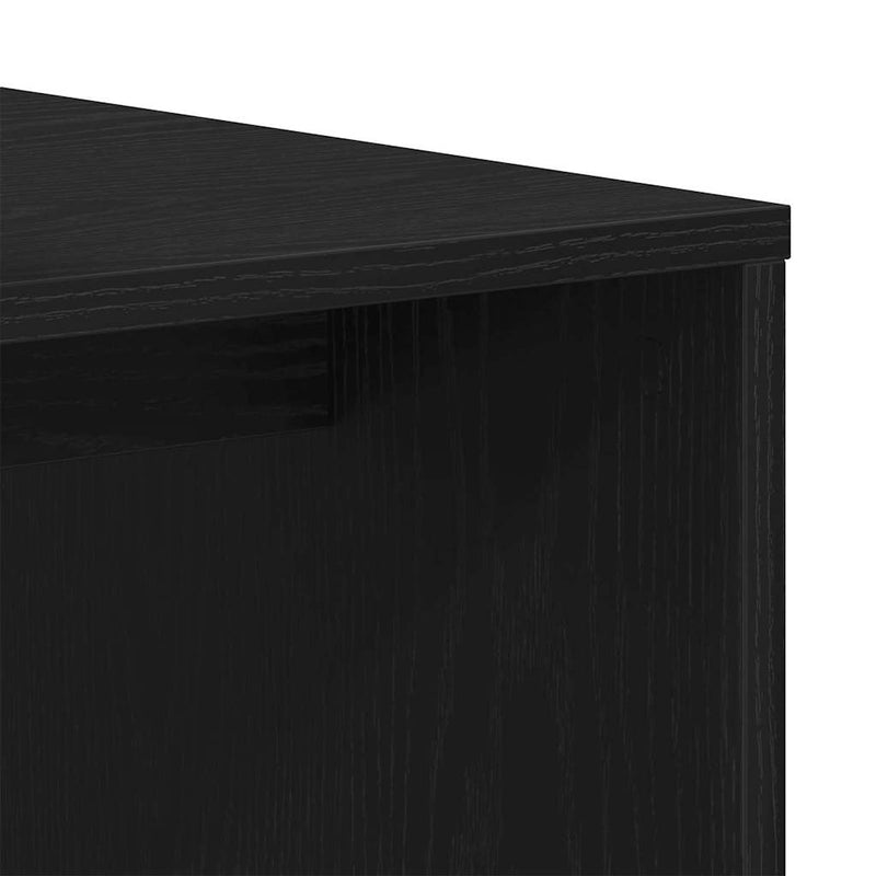 vidaXL Nesting Tables Black oak 100 x 48 x 40 cm Engineered wood
