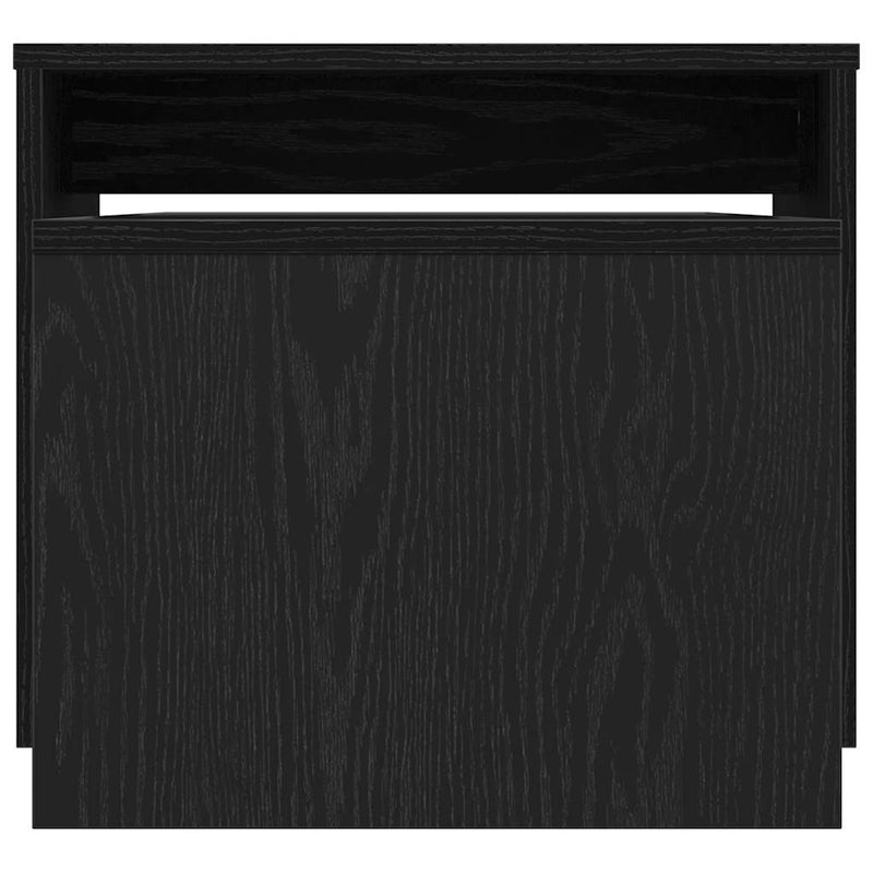 vidaXL Nesting Tables Black Oak 100 x 48 x 40 cm Engineered Wood