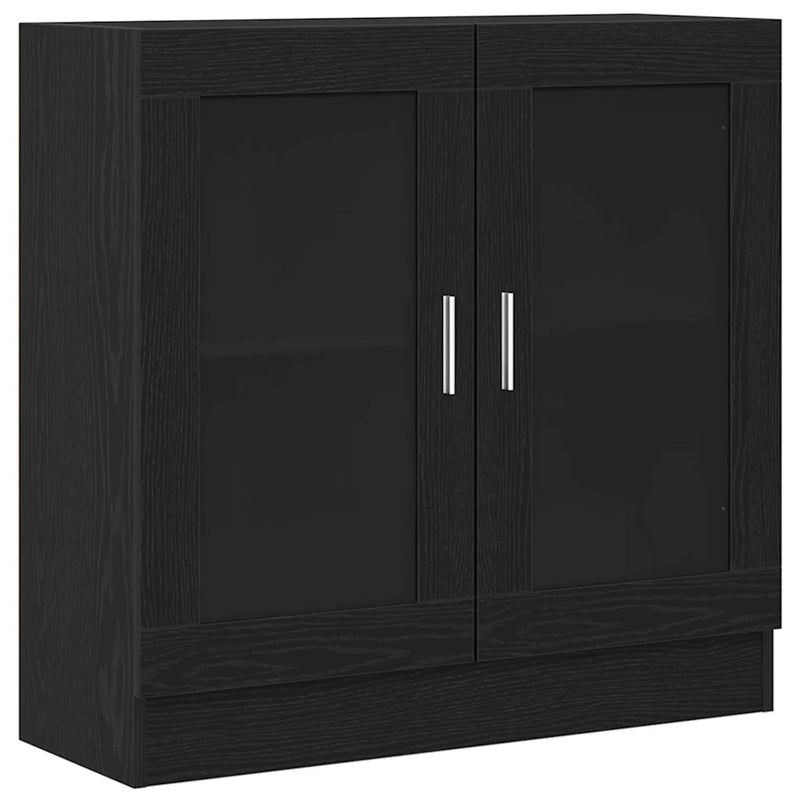 Book Cabinet Black Oak 82,5 x 30,5 x 80 cm Engineered Wood