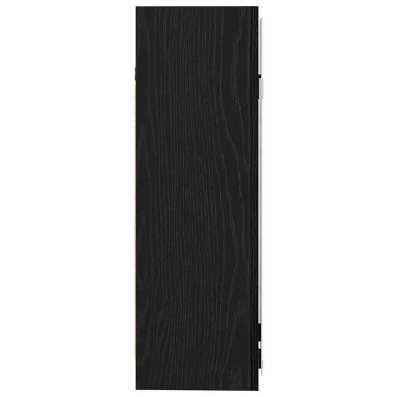 Bathroom Mirror Cabinet with Door Black Oak 62,5 x 20,5 x 64 cm