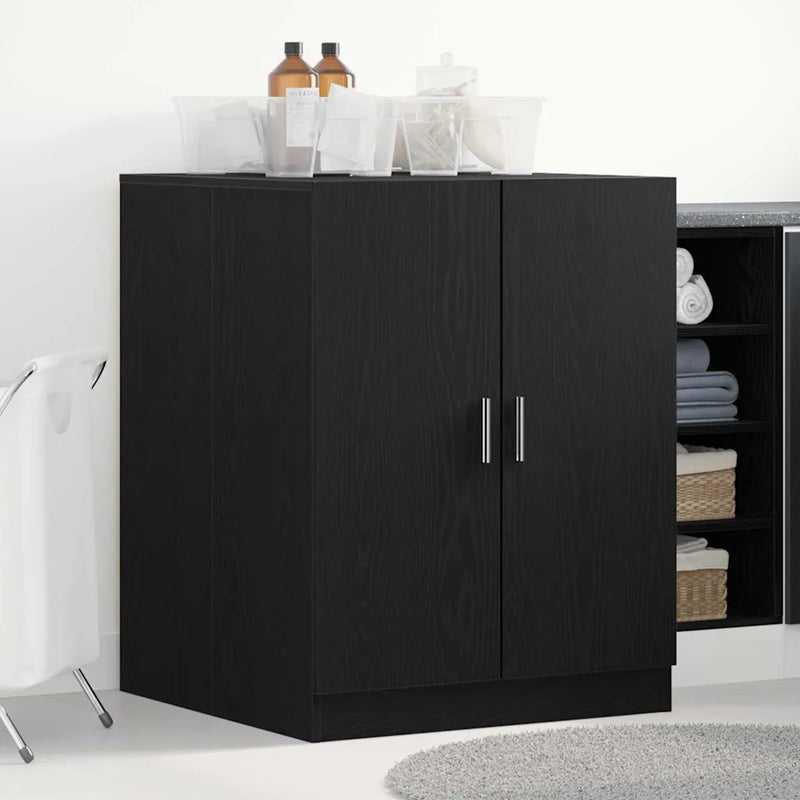 Washing Machine Cabinet Black Oak 70,5 x 71,5 x 91,5 cm