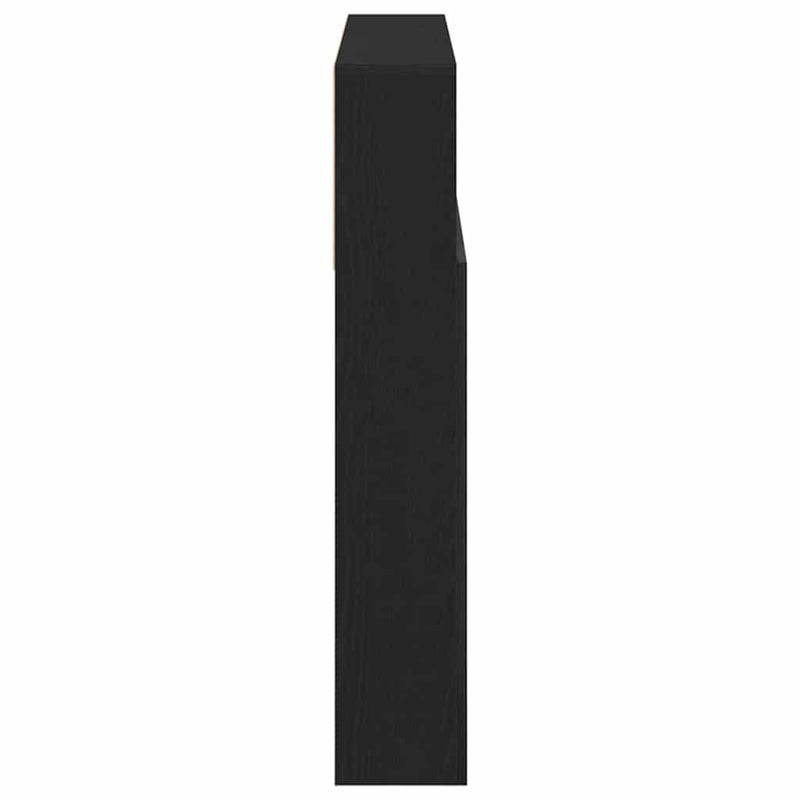 vidaXL Headboard Cabinet Black Oak 180 x 19 x 103,5 cm Engineered Wood