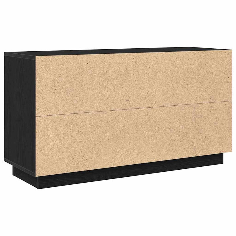 Sideboard Black Oak 102 x 35 x 55 cm Engineered Wood