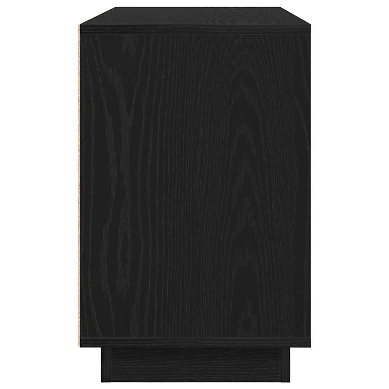 Sideboard Black Oak 102 x 35 x 55 cm Engineered Wood