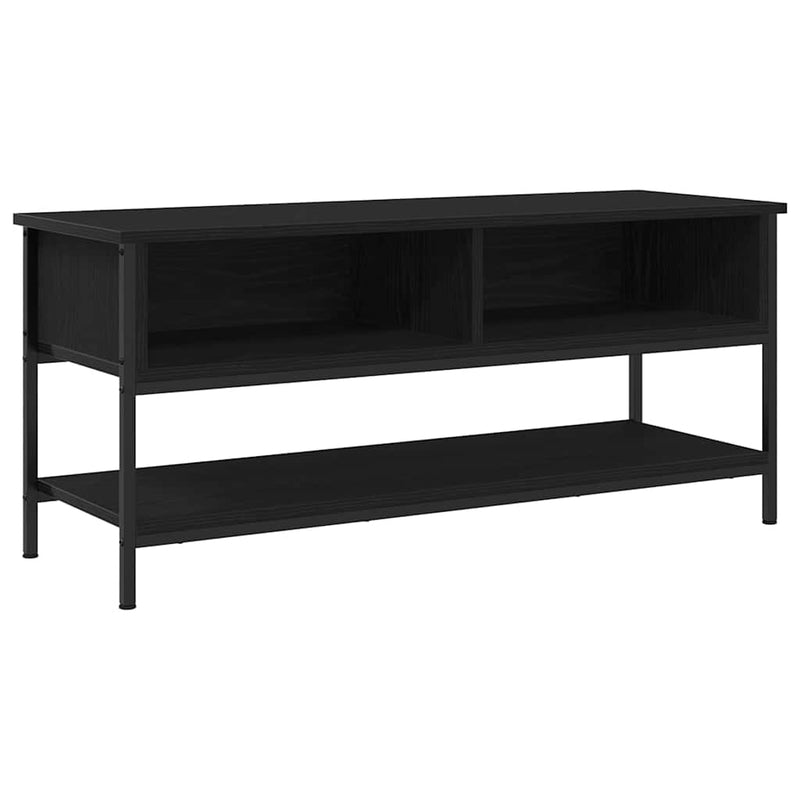 vidaXL TV Cabinet Black oak 100 x 35 x 45 cm Engineered wood