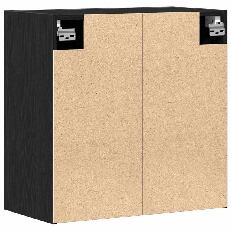 vidaXL Wall Cabinet Black oak 60 x 31 x 60 cm Engineered Wood