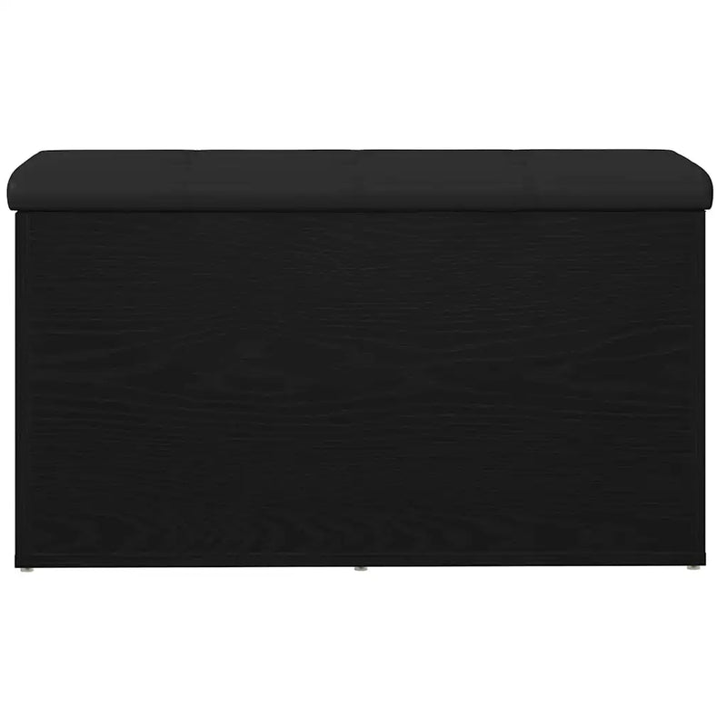 Storage Bench Black Oak 82 x 42 x 45 cm Engineered Wood
